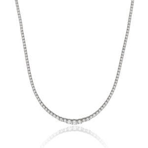 white gold brilliant cut 16ct diamond necklace