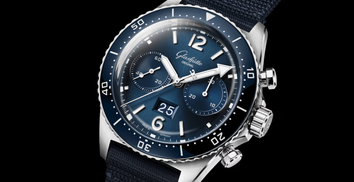 glashutte seaq chronograph panorama date automatic
