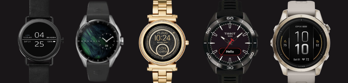 image of both front and back of tag heuer connected smart watch 